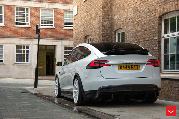 Фото дисков Vossen VFS-1 Белый глянец на Tesla Model X