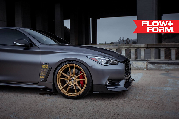 Фото дисков HRE FF04 Сатиновое золото на Infiniti Q60 II