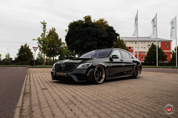 Фото дисков Vossen M-X2 (3-Piece) Черный сатин на Mercedes-Benz S-Class (W222, C217)