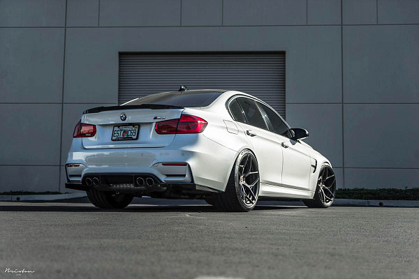Фото дисков Brixton Forged PF5 Сатиновый темный лак на BMW 3/M3 (F3x/F80)