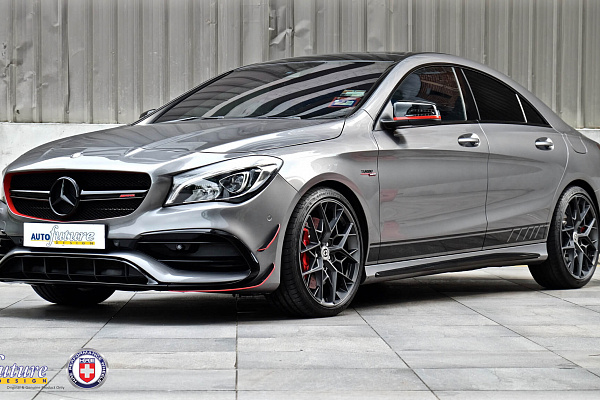 Фото дисков HRE FF11 Сатиновый графит на Mercedes-Benz CLA (C117, X117)
