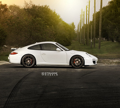 Фото дисков Strasse Wheels SM5R Deep Concave Monoblock на Porsche 911 VI