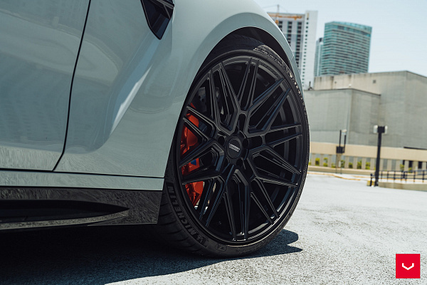 Фото дисков Vossen HF-7 Черный сатин на BMW 4/M4 (G22/G82)