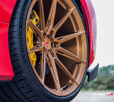 Фото дисков Vossen EVO-2R на Ferrari 488