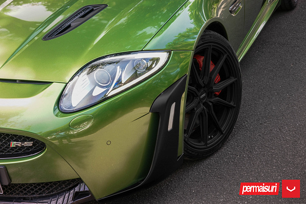 Фото дисков Vossen HF-3 Черный матовый на Jaguar XKR II
