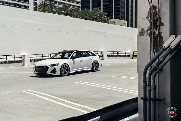 Фото дисков Vossen EVO-1R Глянцевый темный лак на Audi A/RS 6 (C8)