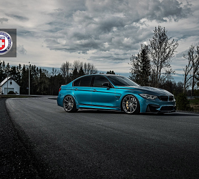 Фото дисков HRE P104SC на BMW 3/M3 (F3x/F80)