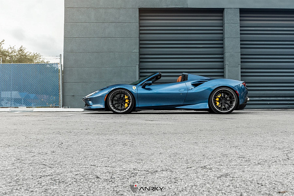 Фото дисков Anrky S3-X5 Черный сатин на Ferrari F8