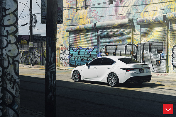 Фото дисков Vossen HF-4T Полированный лак на Lexus IS III