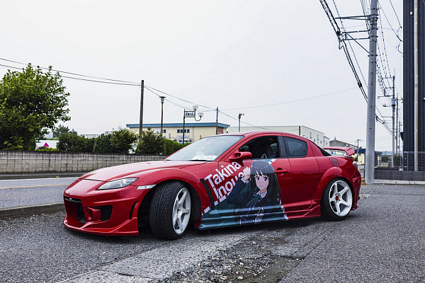 Фото дисков Motegi Racing MR159 BATTLE V Белый глянец на Mazda RX-8