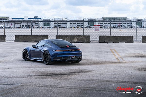 Фото дисков Vossen RS92 Черный сатин на Porsche 911 VIII