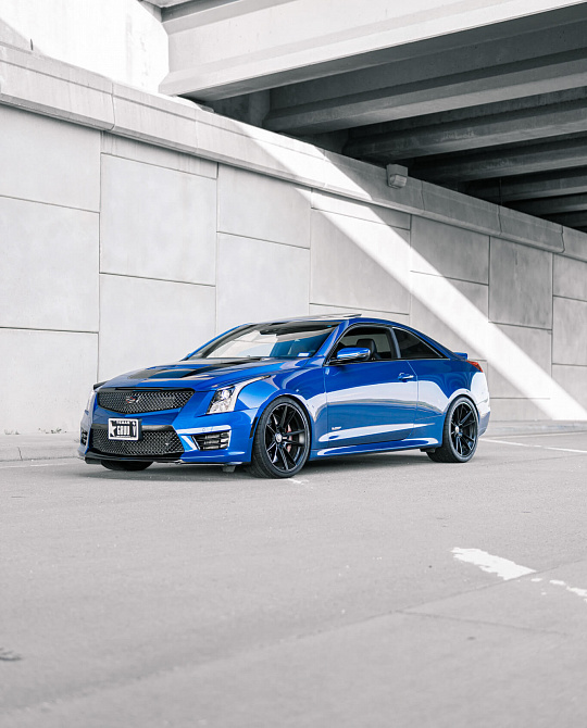Фото дисков FF04 Черный сатин на Cadillac ATS