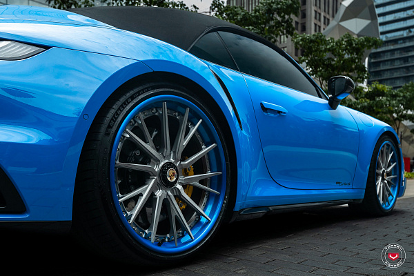 Фото дисков Vossen M-X4T (3-Piece) Глянцевый тонированный лак на Porsche 911 VIII