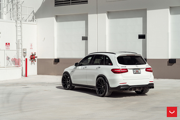 Фото дисков Vossen HF-3 Черный сатин на Mercedes-Benz GLC (X253, C253)