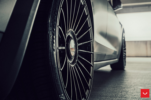 Фото дисков Vossen HF-8 Черный глянец на Tesla Model X