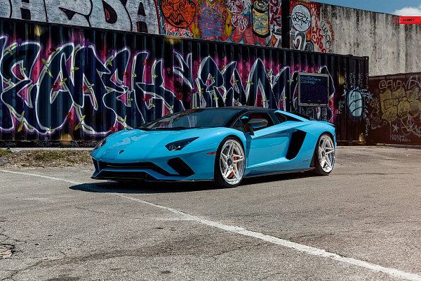 Фото дисков Anrky S3-X3 Глянцевый лак на Lamborghini Aventador