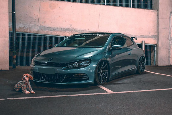 Фото дисков Bola CSR Черный сатин на Volkswagen Scirocco III