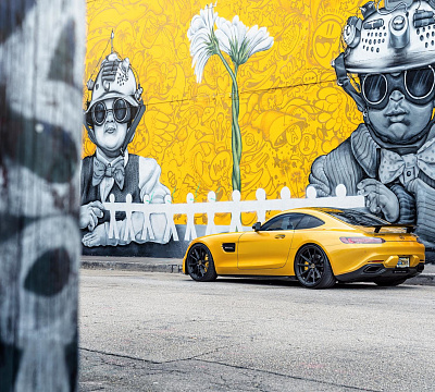 Фото дисков Vossen HF-3 на Mercedes-Benz AMG GT I