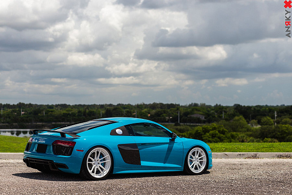 Фото дисков Anrky AN34 Белый сатин на Audi R8 (4S)
