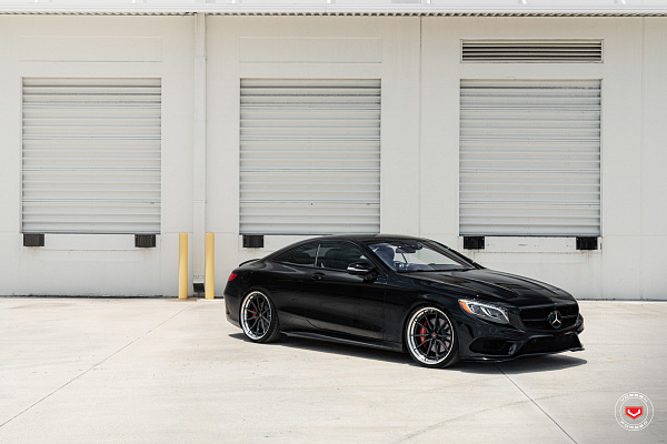 Фото дисков Vossen M-X2 (3-Piece) Черный матовый на Mercedes-Benz S-Class (W222, C217)