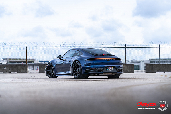 Фото дисков Vossen RS92 Черный сатин на Porsche 911 VIII