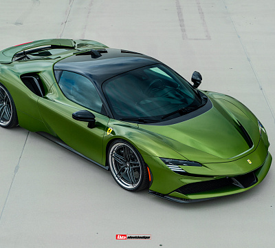 Фото дисков HRE S107SC на Ferrari SF90