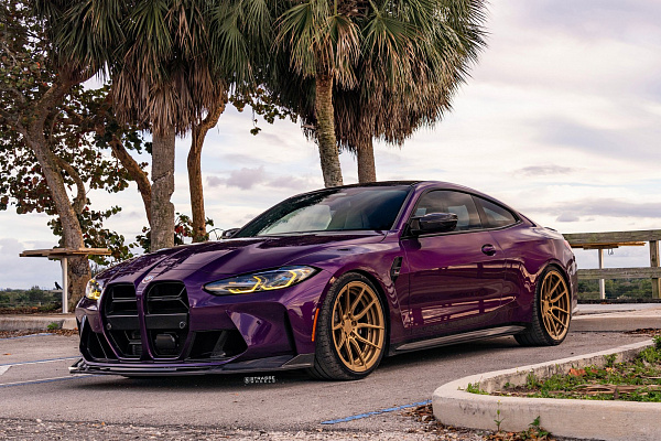 Фото дисков Strasse Wheels SV5 Deep Concave Duoblock Сатиновое золото на BMW 4/M4 (G22/G82)