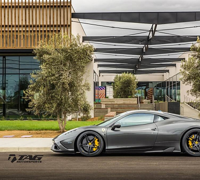Фото дисков HRE P107 на Ferrari 458