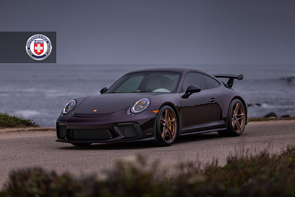 Фото дисков HRE P207 Сатиновая темная медь на Porsche 911 VII