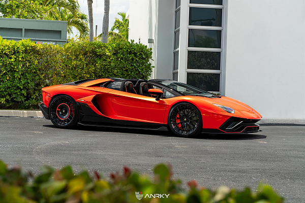 Фото дисков Anrky AN20 Черный глянец на Lamborghini Aventador