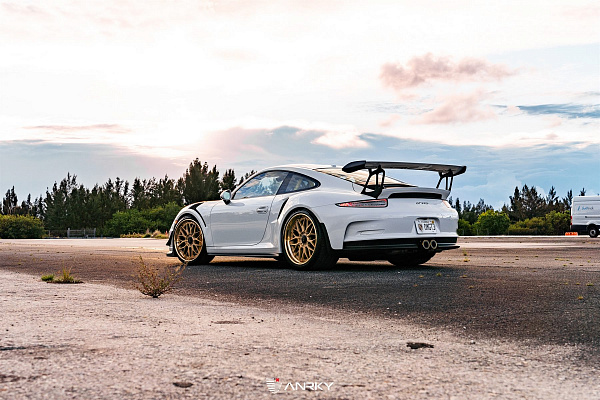 Фото дисков Anrky RS1 Сатиновое золото на Porsche 911 VII