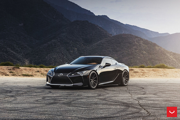 Фото дисков Vossen HF-3 Черный сатин на Lexus LC 500