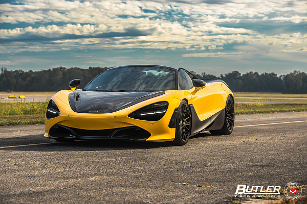 Фото дисков Vossen M-X6 Черный сатин на McLaren 720S