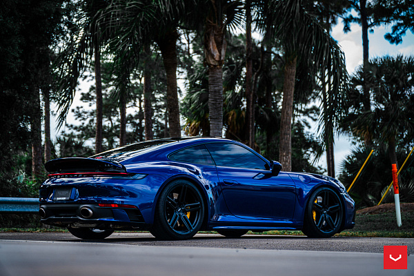 Фото дисков Vossen HF-1 Черный сатин на Porsche 911 VIII
