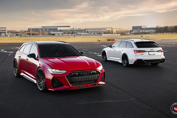Фото дисков Vossen EVO-5R Черный глянец на Audi A/RS 6 (C8)