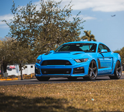 Фото дисков Vossen CV3 на Ford Mustang VI