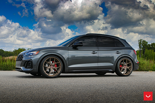Фото дисков Vossen HF-5 Сатиновая бронза на Audi Q5 (FY)