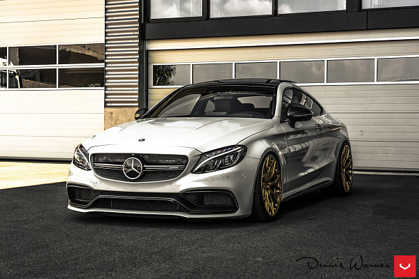 Фото дисков Vossen HF-2 Сатиновое темное золото на Mercedes-Benz C-Class (W205)