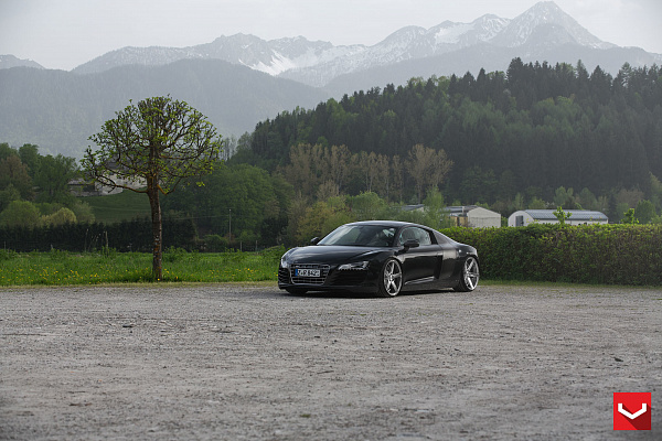 Фото дисков Vossen CV3 Полированный лак на Audi R8 (Typ 42)