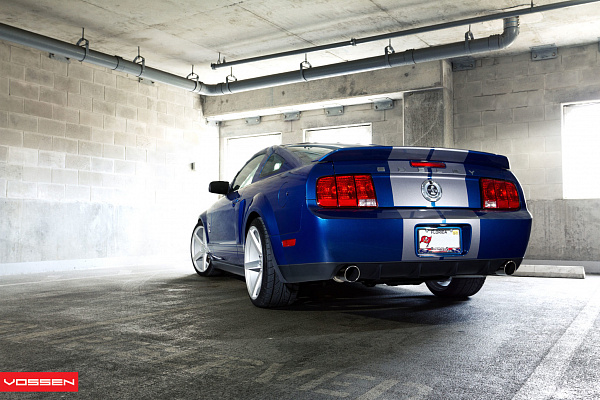 Фото дисков Vossen CV3 Серебро на Ford Mustang V