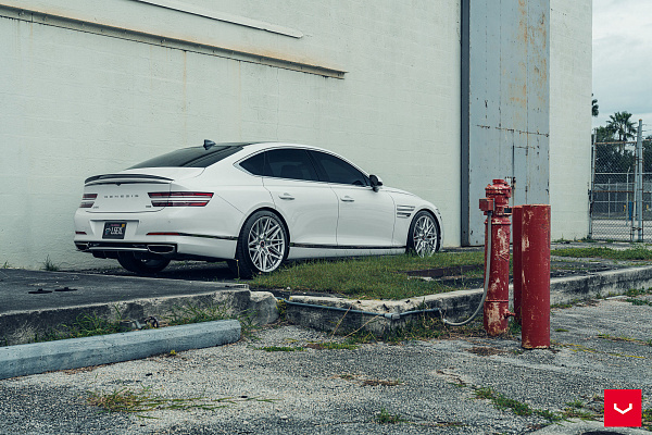 Фото дисков Vossen HF-7 Серебро на Genesis G80 II