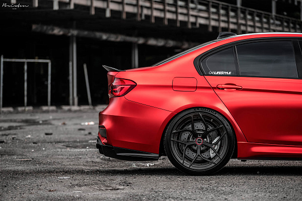 Фото дисков Brixton Forged PF5 Сатиновый темный лак на BMW 3/M3 (F3x/F80)