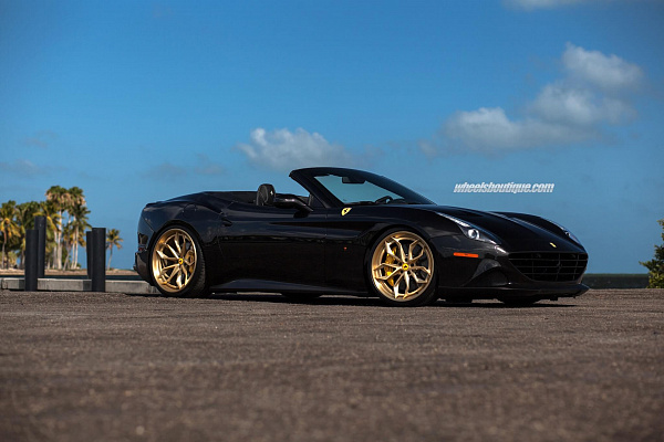 Фото дисков HRE S201H Сатиновое золото на Ferrari California