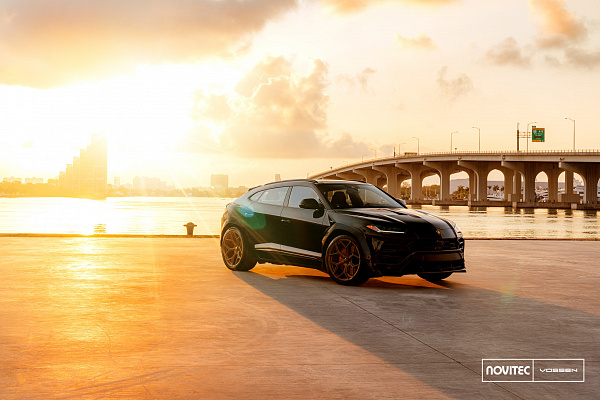 Фото дисков NOVITEC NL4 Сатиновая бронза на Lamborghini Urus