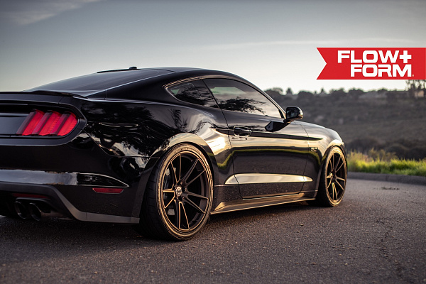 Фото дисков HRE FF04 Сатиновое темное золото на Ford Mustang VI
