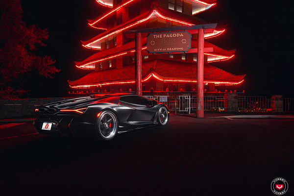 Фото дисков Vossen GEN-01 (3-Piece) Черный сатин на Lamborghini Revuelto