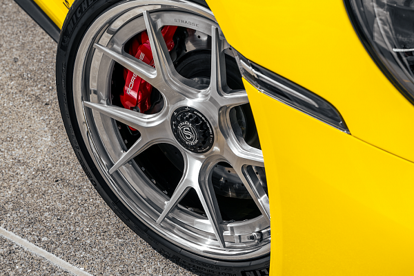 Фото дисков Strasse Wheels SM5R Deep Concave FS Сатиновый темный лак на Porsche 911 VIII