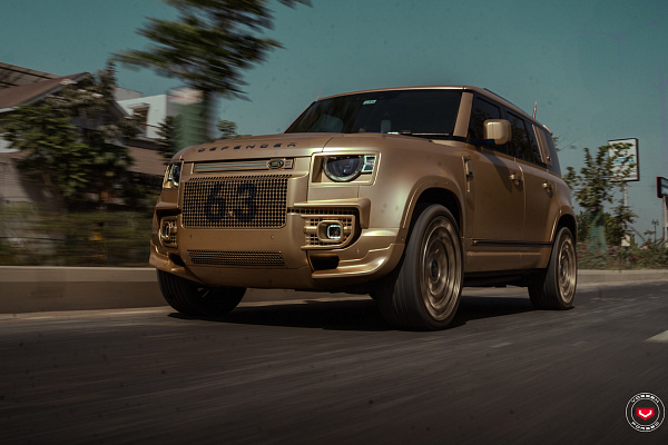 Фото дисков Vossen LC3-12 Глянцевая шампань на Land Rover Defender II