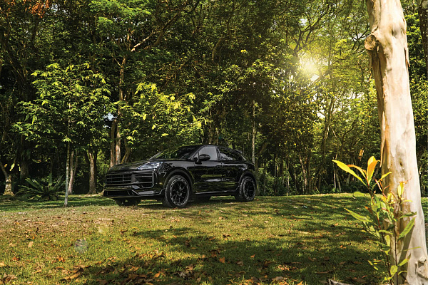 Фото дисков Brixton Forged PF13-RS Aerotech Черный глянец на Porsche Cayenne III