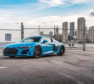 Фото дисков HRE 540C на Audi R8 (4S)